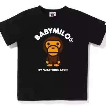 A Bathing Ape Baby Milo Black T-Shirt - 1