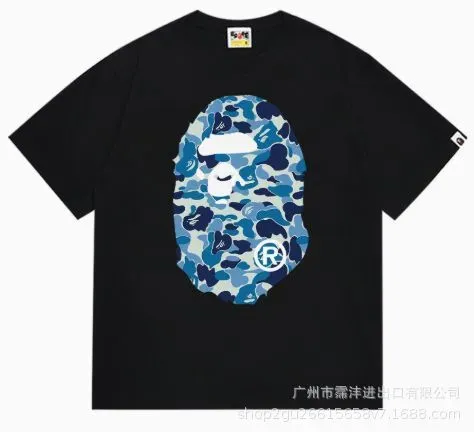 A Bathing Ape ABC Camo Big Ape Head T-Shirt Black - 1