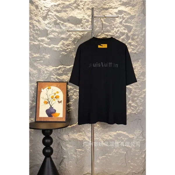 Louis Vuitton Monogram Script T-Shirt Black - 1
