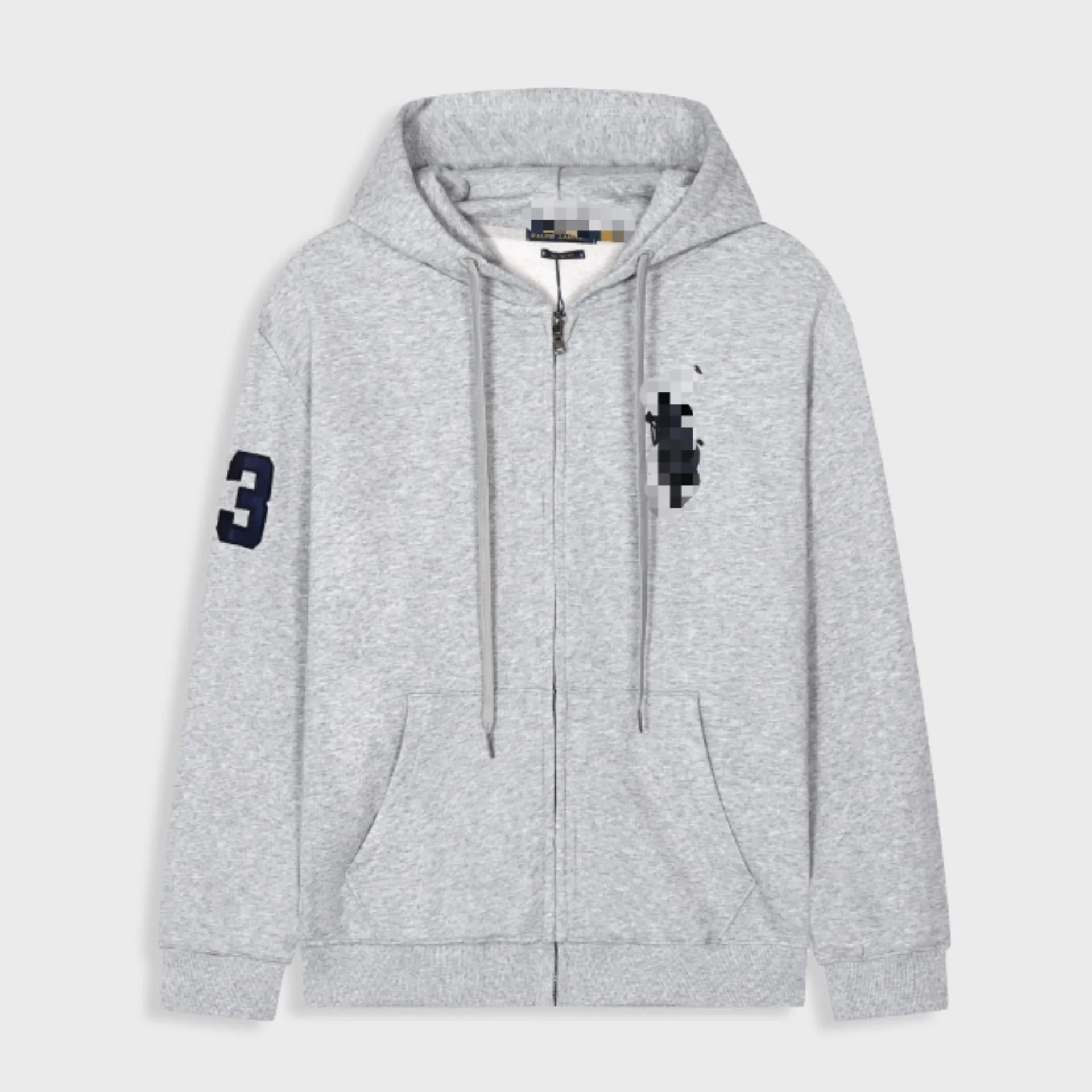 Polo Ralph Lauren Pixelated Pony Zip-Up Hoodie Navy - 16