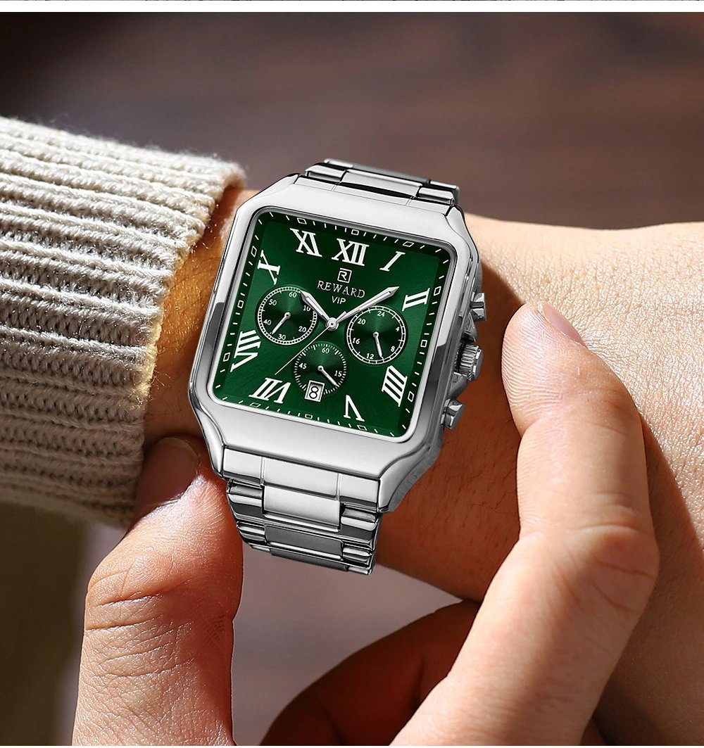 Design Reward VIP Chronograph Silver Stainless Steel Watch Watches - 6