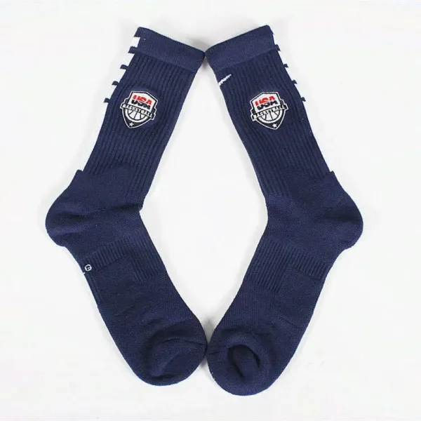 NBA Team Logo Socks Navy Blue Crew Socks - 8