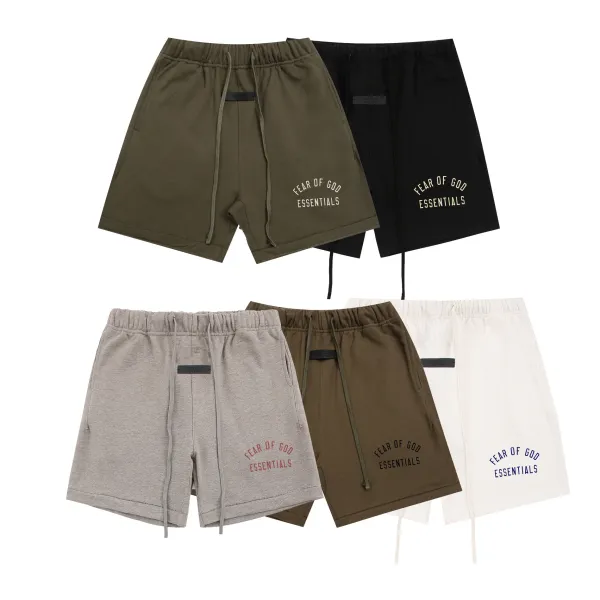 Fear of God Essentials 'State' Drawstring Shorts Purple - 4