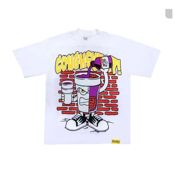 Design Cough Syrup Graphic T-Shirt White Tops.t Shirts - 1