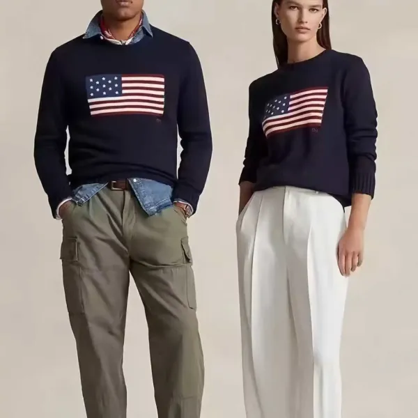 Polo Ralph Lauren Flag Sweater Navy - 2