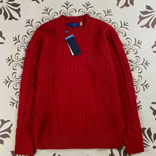 Polo Ralph Lauren Cable Knit Sweater Red - 1