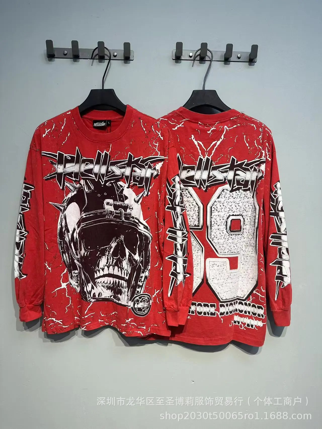 Hellstar Sports Graphic Long Sleeve T-Shirt Black - 41