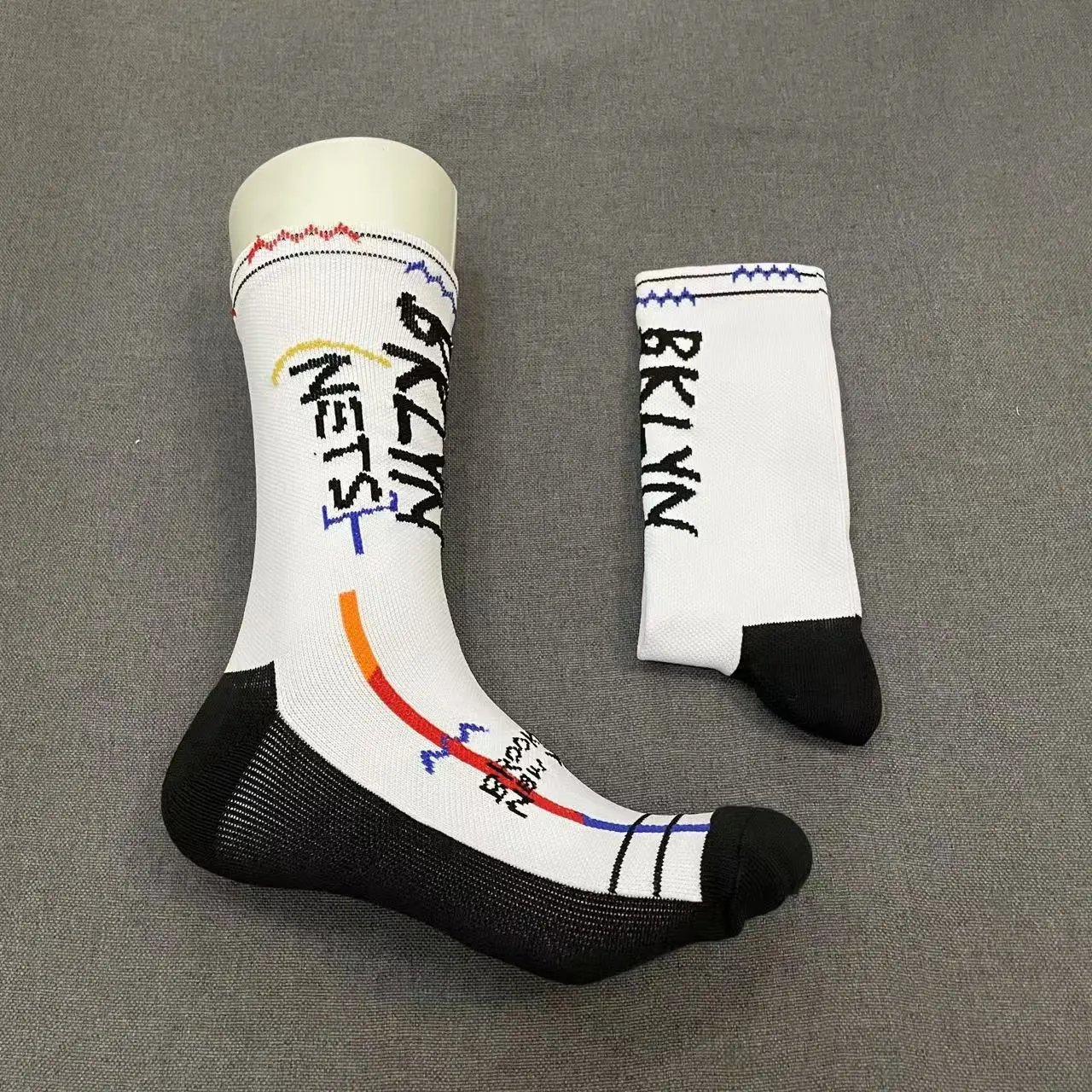 Design Dallas Mavericks NBA Team Socks Blue Green White Black Socks - 3