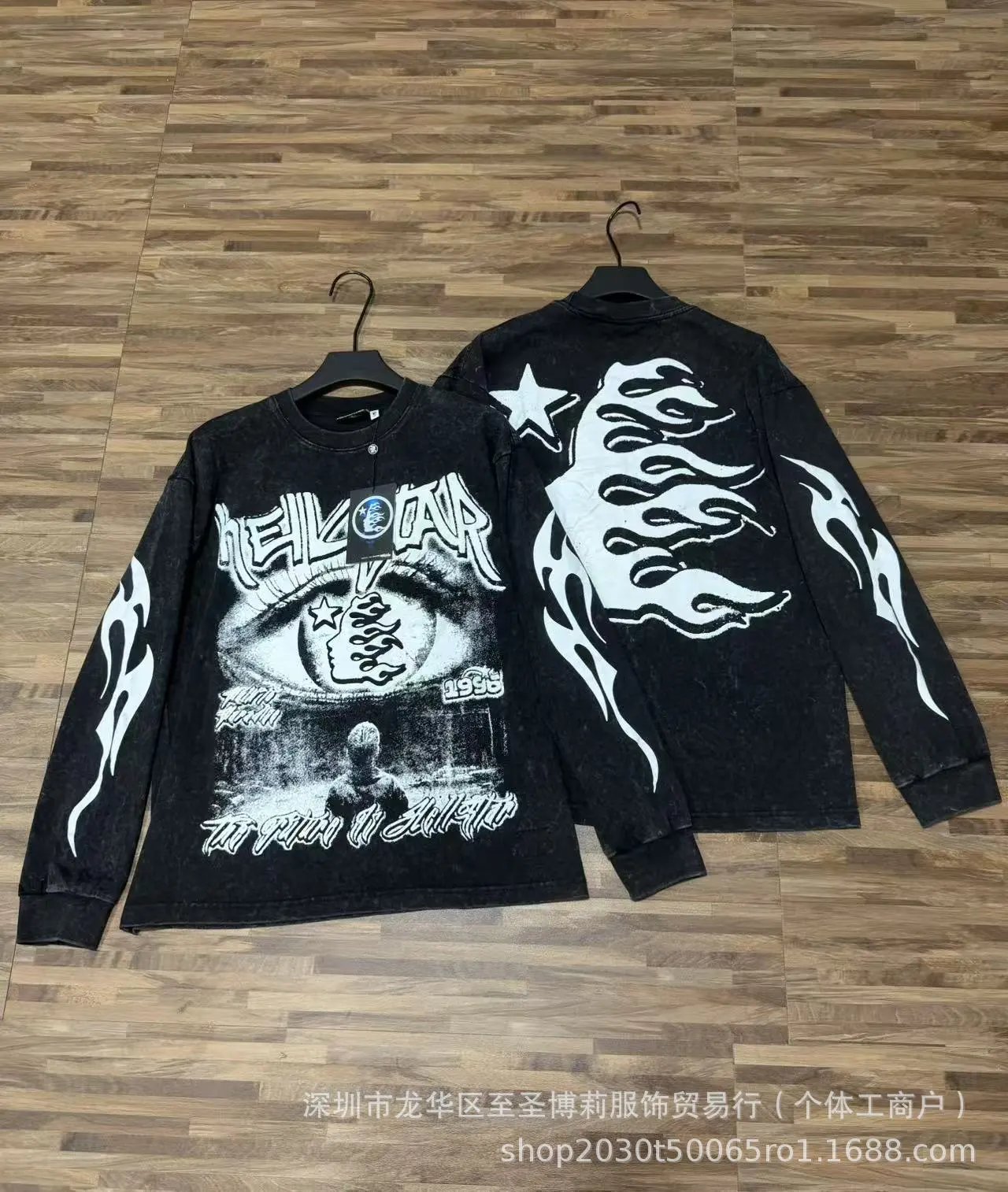 Hellstar Sports Graphic Long Sleeve T-Shirt Black - 22