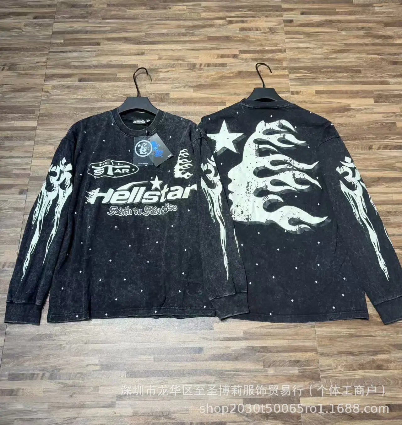 Hellstar Sports Graphic Long Sleeve T-Shirt Black - 23