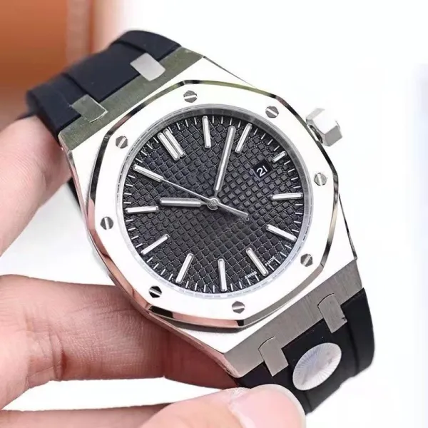Audemars Piguet Royal Oak Gray Dial Silver Stainless Steel Watch Watches - 3