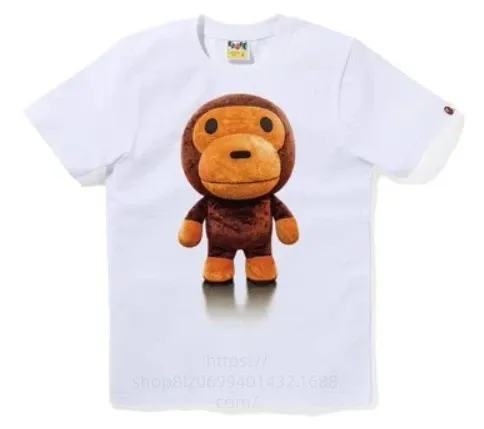 A Bathing Ape Baby Milo Graphic T-Shirt White - 1