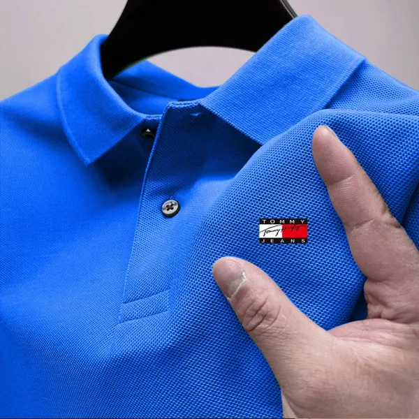 Tommy Hilfiger Tommy Jeans Classic Polo Shirt Blue Polo Shirt - 1