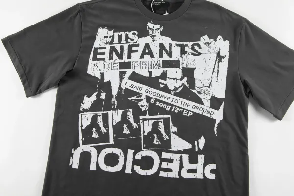 Design Exposed Christina Graphic Print Black T-Shirt - 38