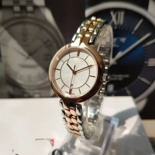 Design Mother-of-Pearl Dial Two-Tone Gold Silver Watch Watches - 12