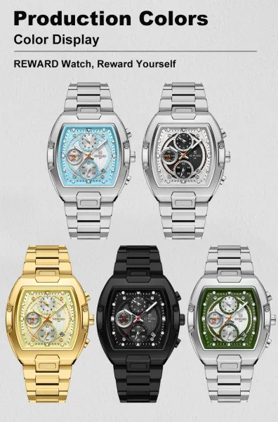 Design Reward VIP Chronograph Gold Tone Watch Watches - 4