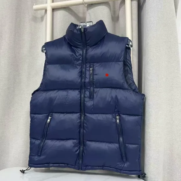 Design Puffer Vest Light Gray Outerwear - 6
