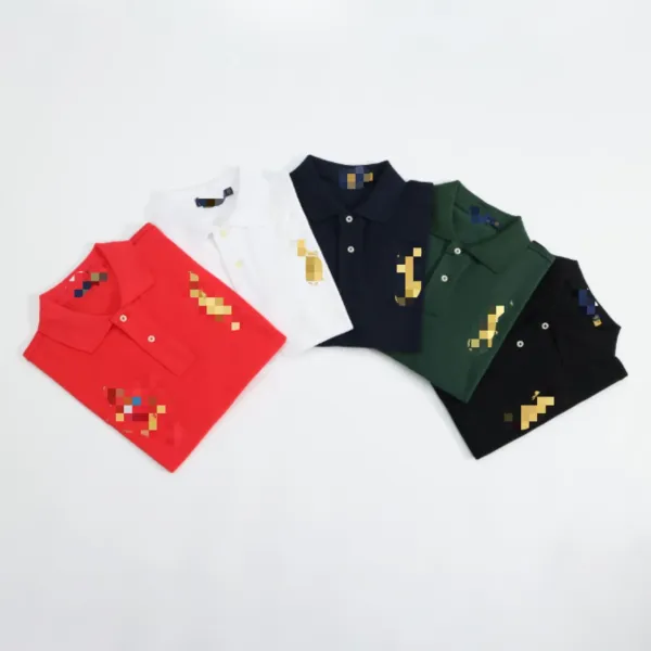 Design Pixel Art Polo Black Polo Shirt - 3