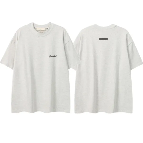 Essentials Logo Print Oversized T-Shirt White - 8