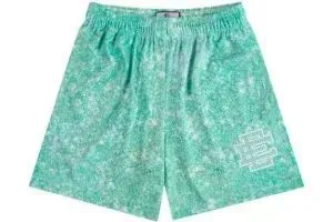 Design Floral Print Swim Shorts Turquoise - 1