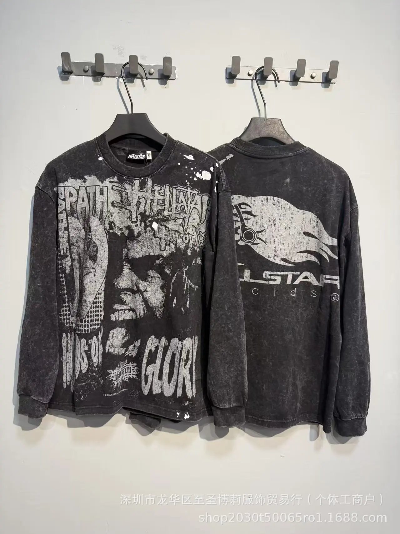 Hellstar Sports Graphic Long Sleeve T-Shirt Black - 47