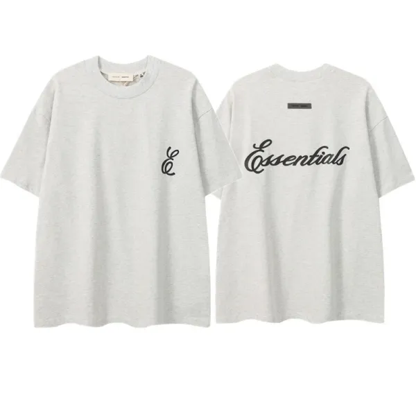 Essentials Logo Print Oversized T-Shirt White - 5