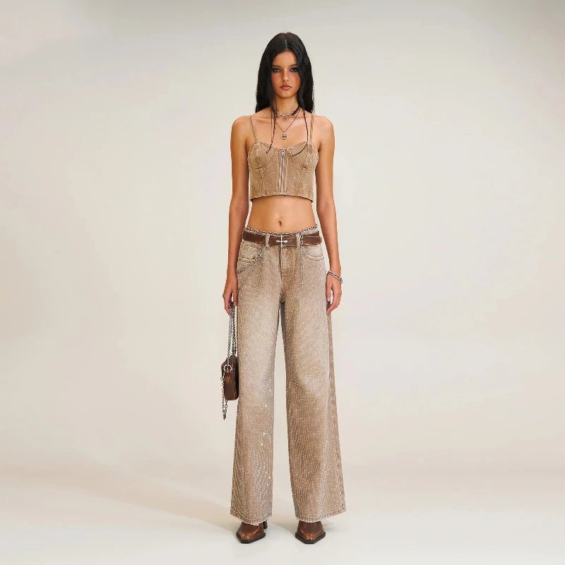 SMF Holographic Wide-Leg Jeans Multicolor - 13