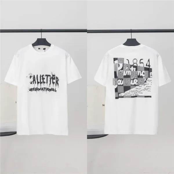 Design Alletter International Graphic Print T-Shirt White - 1