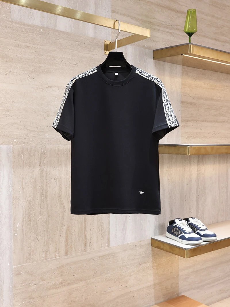 Dior Oblique Print Sleeve T-Shirt White - 17