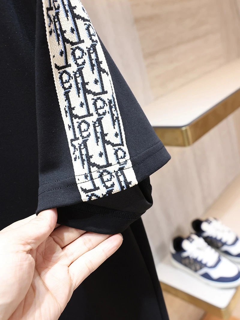 Dior Oblique Print Sleeve T-Shirt White - 26