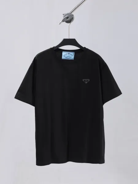 Prada Rad Milano Black Embroidered T-Shirt - 33