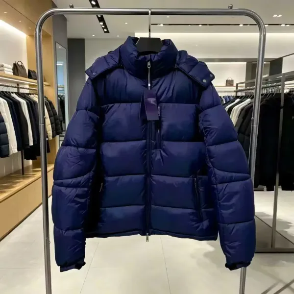 Moncler Down Jacket Navy Blue - 6