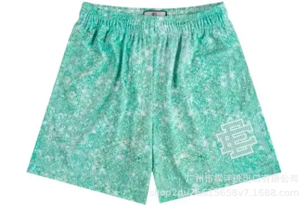 Design Camo Mesh Shorts Gray White Black - 17
