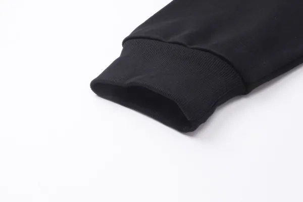 Balenciaga Distressed Logo Hoodie Black - 10