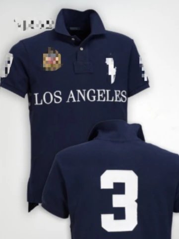 Design Los Angeles Polo Navy Blue Polo Shirt - 10