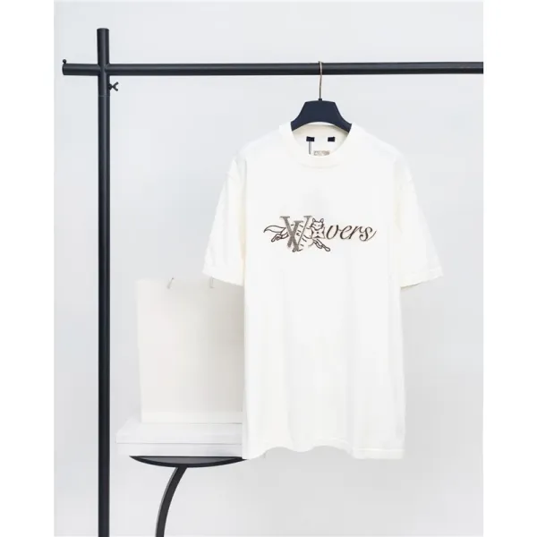 Design Embroidered 'Wovers' Graphic T-Shirt Off-White - 1