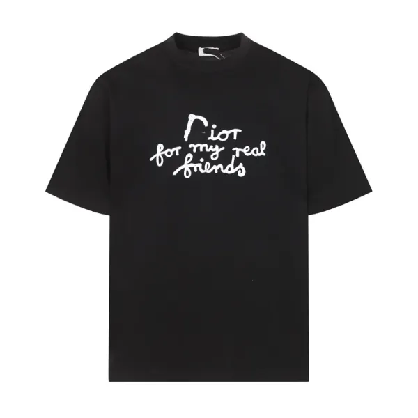 Dior For My Real Friends Black T-Shirt - 1