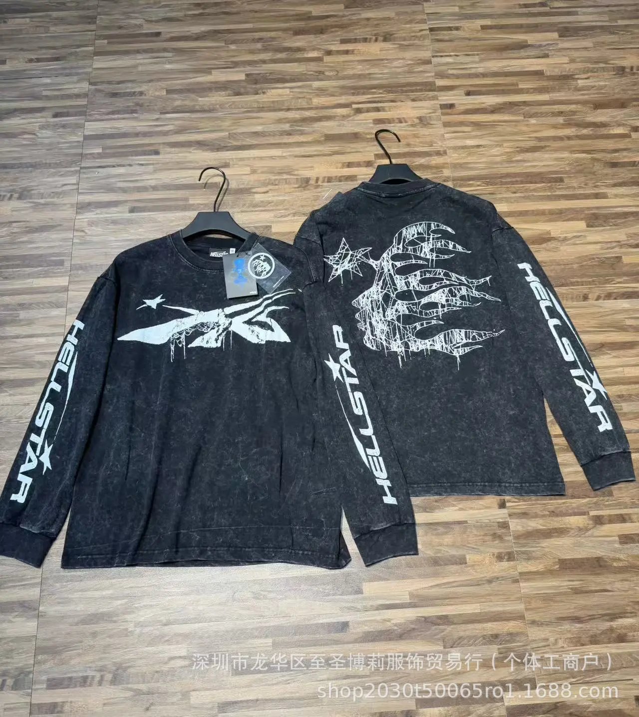 Hellstar Sports Graphic Long Sleeve T-Shirt Black - 25