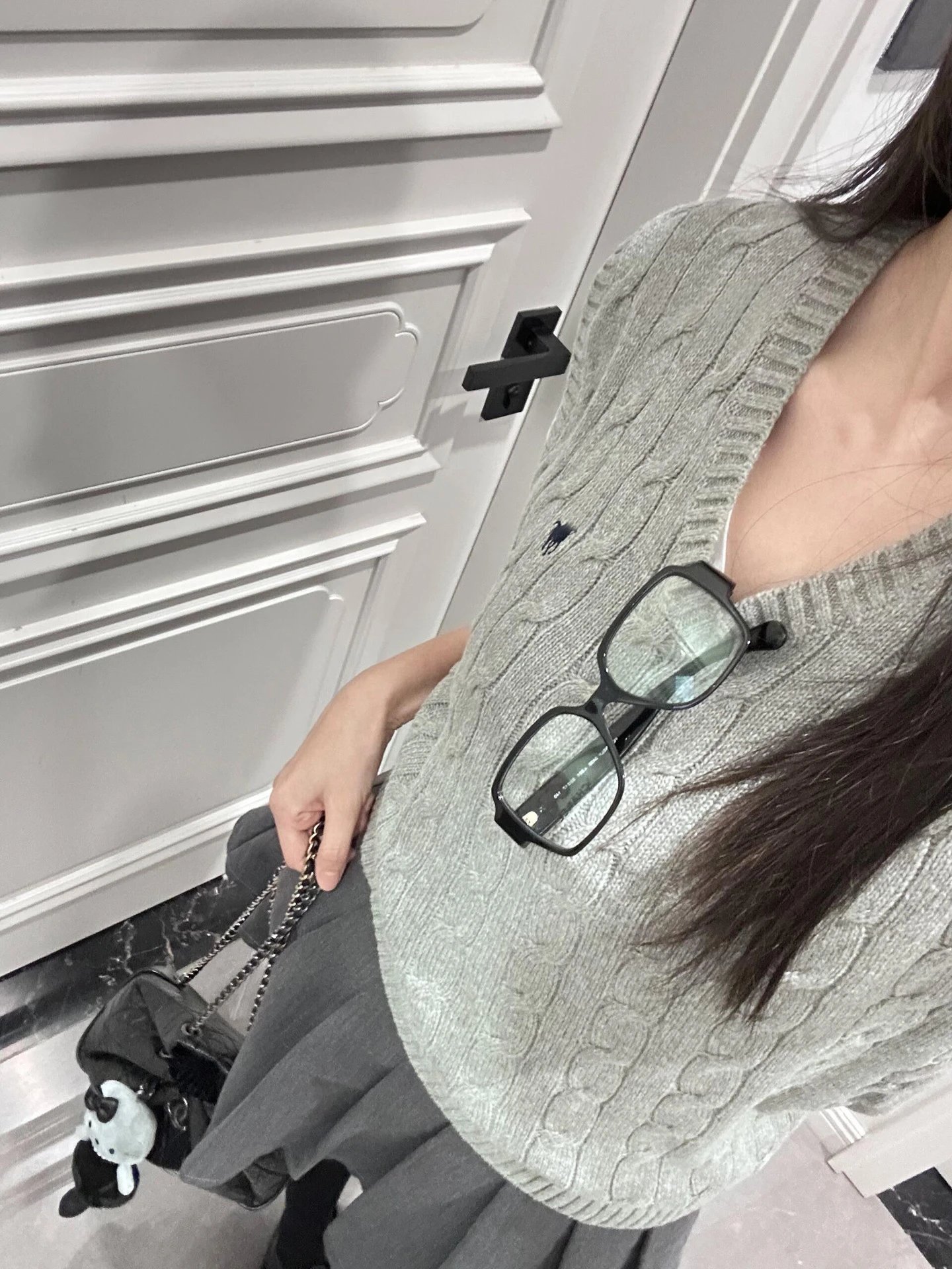 Polo Ralph Lauren Cable Knit Vest Gray Sweater Vest Vest Top - 19