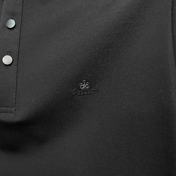 Design Classic Contrast Collar Polo Black Tops.polo - 14