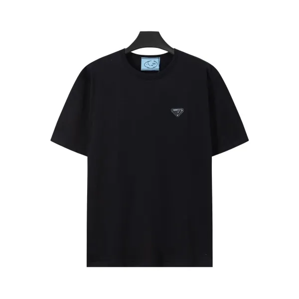 Prada Rada Logo Print Black T-Shirt - 34