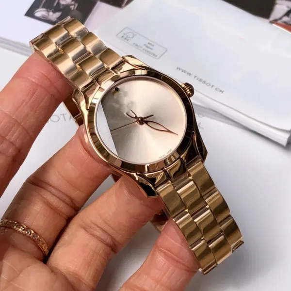 Design Mother-of-Pearl Dial Two-Tone Gold Silver Watch Watches - 17