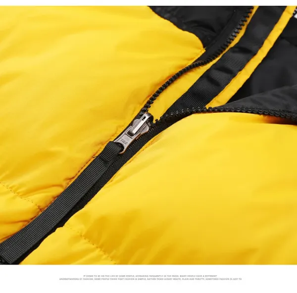 Design Two-Tone Puffer Vest Yellow / Black Outerwear.vest - 5