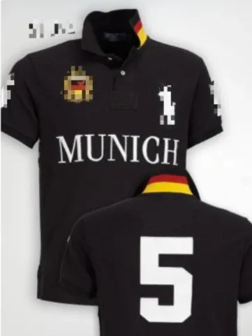 Design Munich Football Polo Black Tops.polo - 1