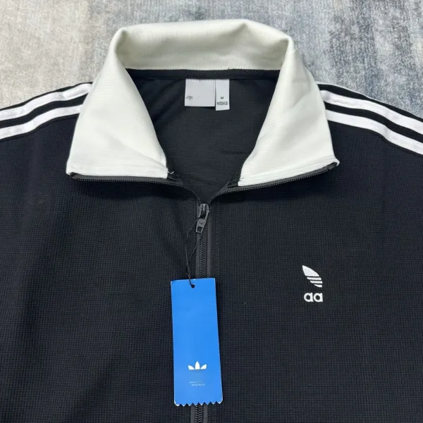 Adidas Originals Track Jacket Brown and White Outerwear - 9