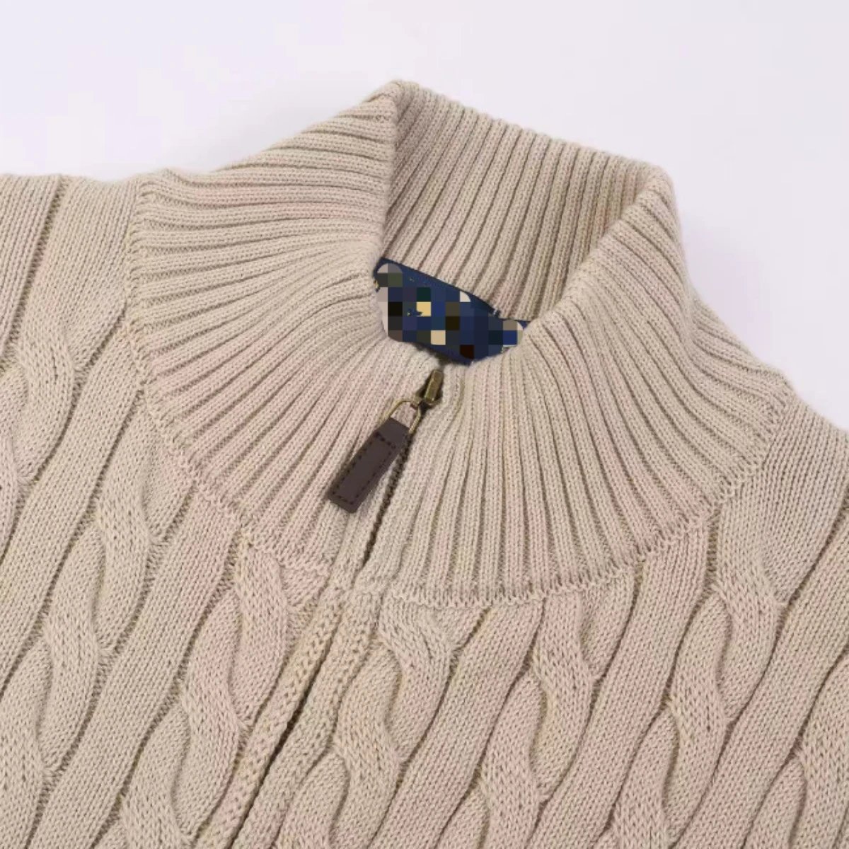 Polo Ralph Lauren Cable Knit Zip-Up Sweater Black - 19