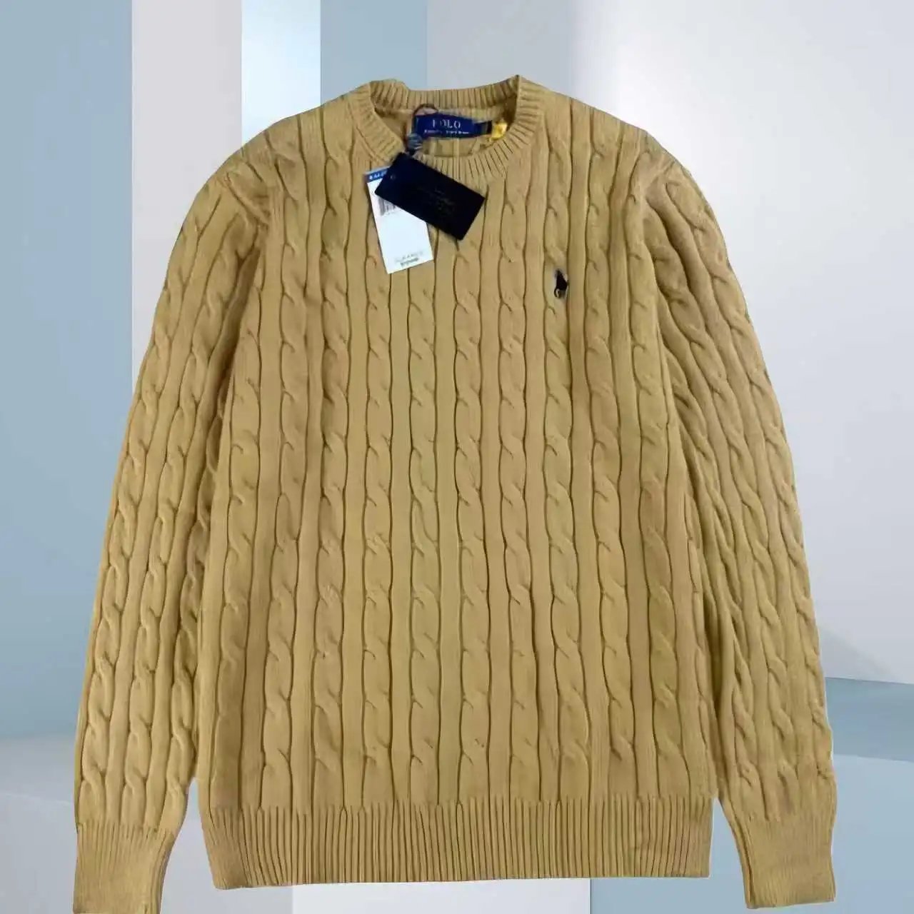Polo Ralph Lauren Cable Knit Sweater Black - 4