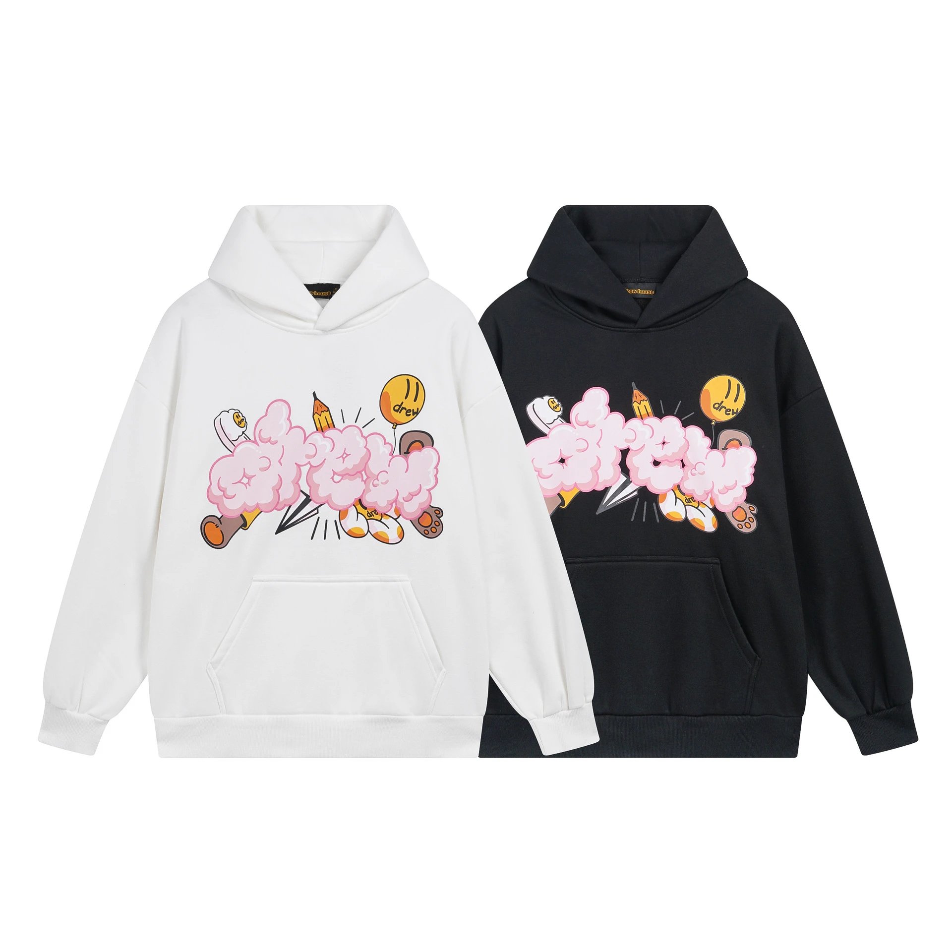 Drew House Cloud Puff Hoodie White - 47