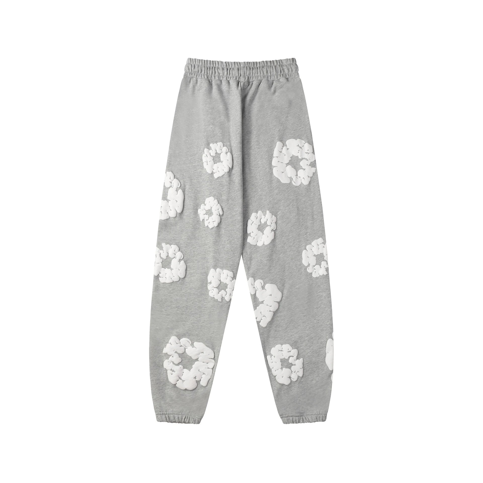 Design Floral Flame Print Oversized Hoodie White - 21