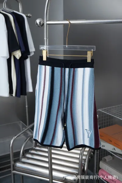 Louis Vuitton Striped Knit Shorts Multicolor - 1